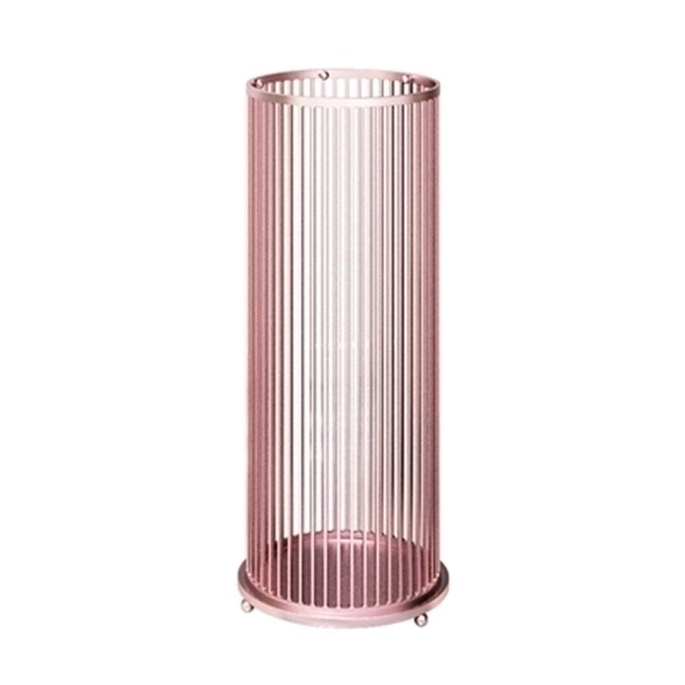 GHHVFEC Luxury WXYZ Iron Umbrella Stand with 4 Hooks, Elegant Home Entryway Storage Rack for Hotel Hall, 58x22cm, Stylish Pink Finish - Perfect for nizing Umbrellas