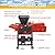 BEILOCKERY Hay Cutter Straw Crusher Machine 6-Blade Farm Hay Chopper Shredder Animal Feed Grinder with Conveyor 1100-2200LBS/H 220V 2.2KW