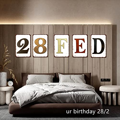 Numbers Vintage Tin Signs - Number 4 Metel Decorative Signs - Curbside Number Retro Wall Decor Home Wall Signs #TOP3