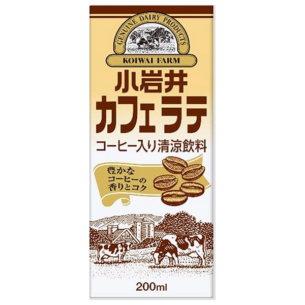 Amazon.co.jp: 小岩井乳業 小岩井カフェラテ 200ml紙パック×24本入