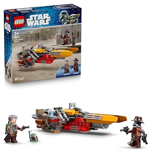 LEGO Star Wars 75437 Speeder de Cobb Vanth - Moto de Juguete con Minifiguras de Cobb Vanth y Cad Bane con Blásters y Mochila Propulsora - Regalo para Niños de 7+ Años y Fans de The Mandalorian | Ya disponible en tu tienda friki favorita! En mundofriki.es!