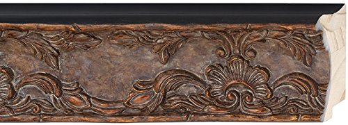 CountryArtHouse Picture Frame Moulding (Wood) 100ft bundle - Traditional Antique Gold Finish - 3.25