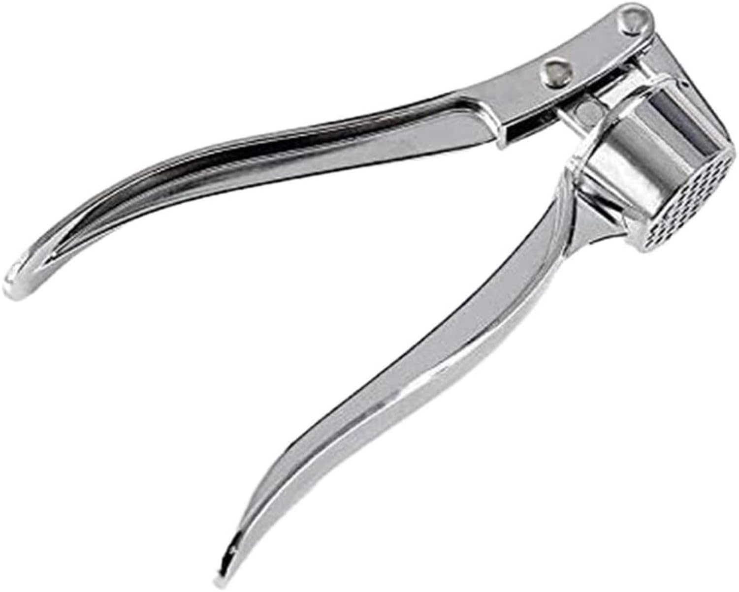 AIEIJJH Stainless Steel Garlic Press Crusher Mincer for Ginger Nuts Seeds Cutting No Mess No Flying Cloves Kitchen Tool, Silver, 14.5 * 4cm