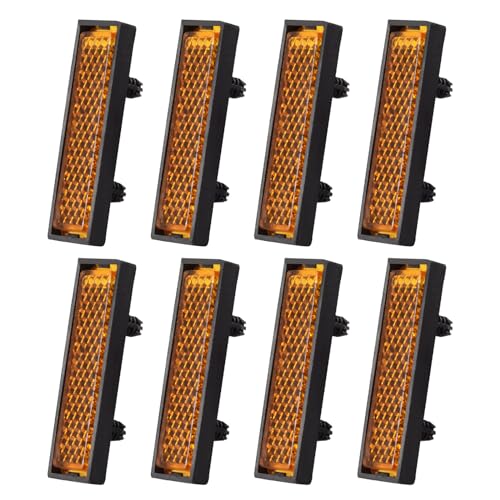 EINCORN 8Pcs Cycling Foot Pedal Reflector Bicycles Pedal Reflector Night Cycling Bike Warning Reflective Bike Reflectors