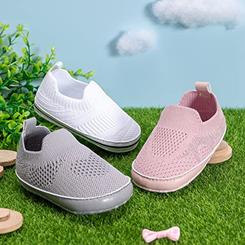 Meckior Baby Girl Boy Mesh Sneakers Newborn Infant First Crib Walking Shoes Toddler Soft Sole Tennis Wave Shoe 6-12 Months thumb #5