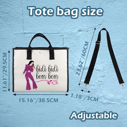 XYANFA Music Selen Tote Bag Bidi Bidi Bom Bom Selen Latin Dance Lyric Gift Fans Canvas Tote Bag2