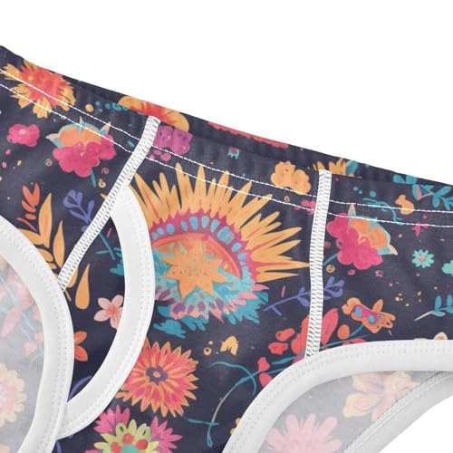 Mexican Fabric Pattern Colorful Toddler Boys' Soft Kids Underwear Cute Undies4