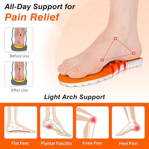Image of Cloud-like Insole for Men and Women, 4D Soft Memory Foam Cushioning Insoles, Ultra Comfort with Arch Support for Foot Pain Relief, Orthopedic Insole for Walking and Standing All Day