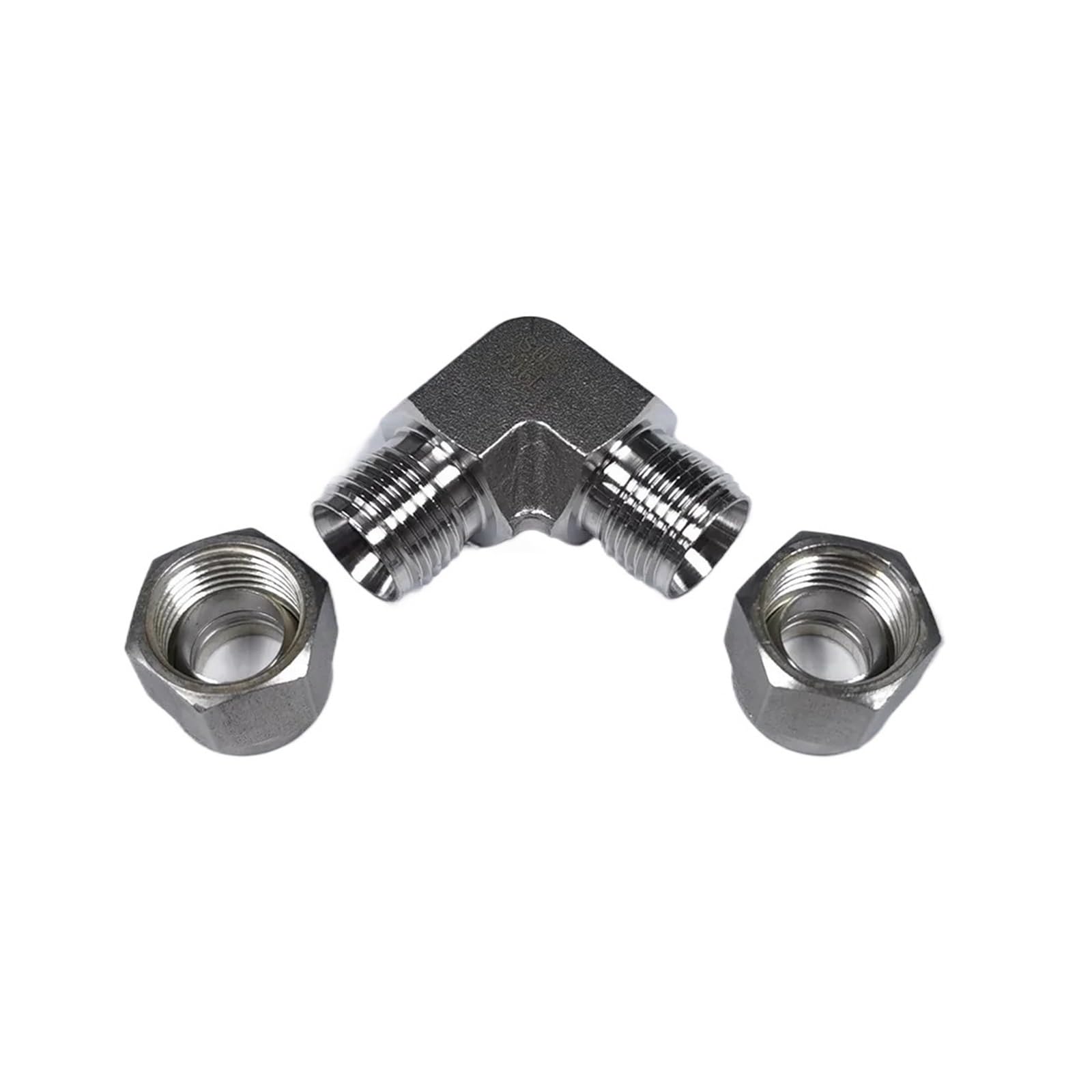 Accesorio de tubería de compresión de codo de unión OD de doble virola, accesorio de tubo de 1/8 "1/4" 3/8 "1/2" 3/4 "para plomería de compresión(3/4")