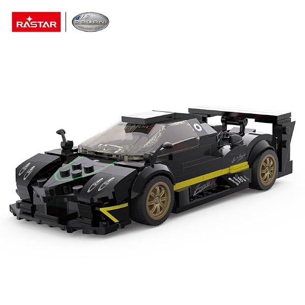 RASTAR 387PCs Licensed Building Bricks for Pagani Zonda R Model, Black by RASTAR - Used condition - Image 2
