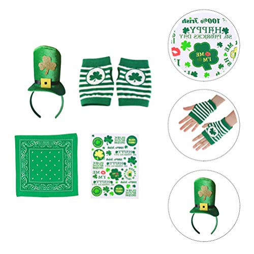PretyzOOM 1 conjunto de acessórios para fantasia de Dia de São Patrício para acessórios de fantasia