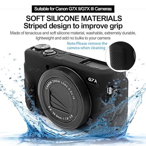 Funda ligera para cámara Canon G7X Mark II negra - Fernando Cortés