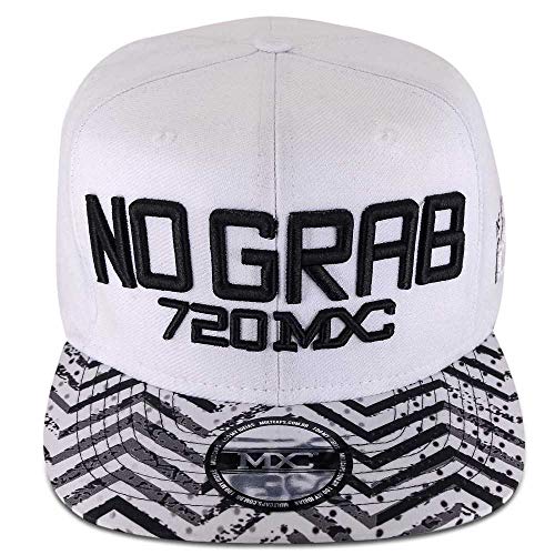 Boné MXC BRASIL Aba Reta Snapback Ajustável No Grab Tamanho:Único;Cor:Cinza