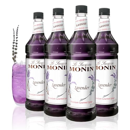 Monin - Lavender Syrup | Aromatic & Floral, Premium Syrup for Cocktails, Lattes & More | Clean Label...