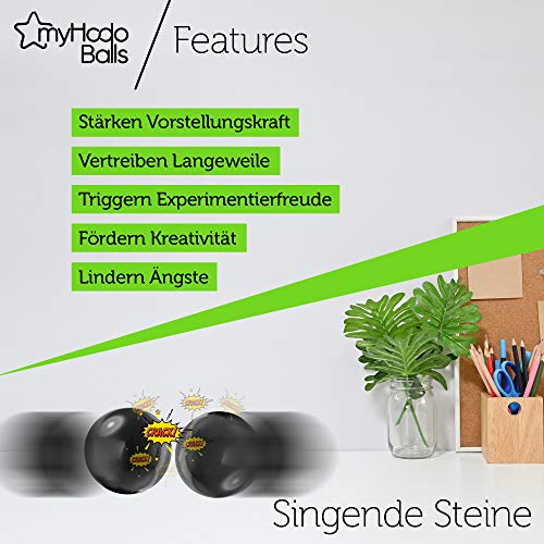 myHodo Magnetkugeln Mega Set (30mm, 6 Stück) – XXL Magnetische Bälle für Kreativität & Stressabbau, Hochwertiges Büro-Gadget für Entspannung, Anti-Stress Magnet Kugeln für Erwachsene