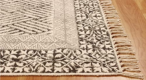Tapis de couloir tissé main en coton doux pour protéger vos parquets