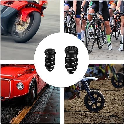 ToYooZe 10Pcs Tire Repair Nails, Rubber Screw Tire Plugs Self-Service Vacuum Tire Repair Nail Kit Tires Quick Puncture Repair Tools for Auto Motorcycle Car Truck Tractor Tire Puncture Repair