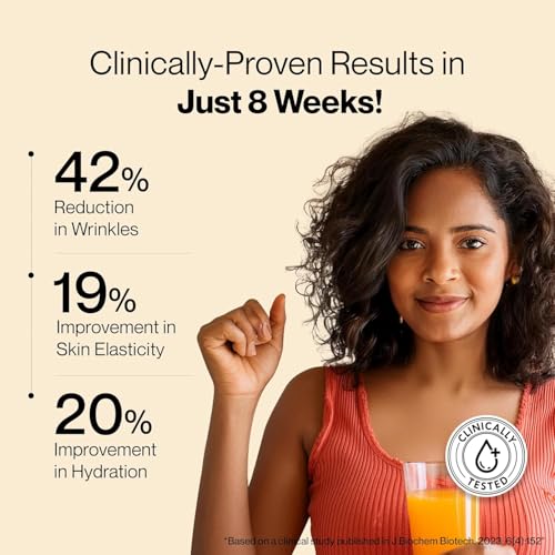Image of SETU Skin: Youthful Marine Collagen Powder (Sample Pack)|Collagen Supplements Hydrolyzed Type 1 & 3 Collagen for Healthy Skin, Hair & Nails|Peach Mango Flavor (2 Sachets), 1 count, 2 servings