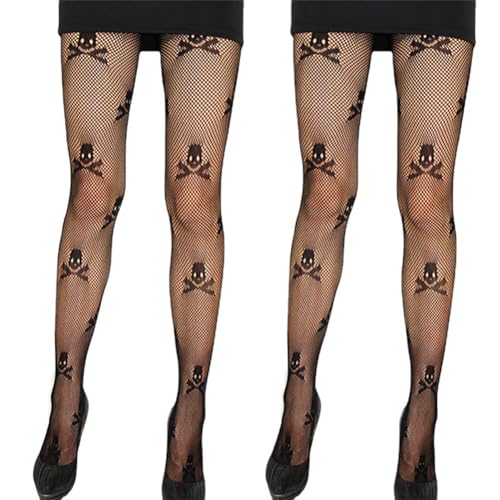 Image of 2-Pack Women's Sparkling Fishnet Stockings - Rhinestone Party Pantyhose