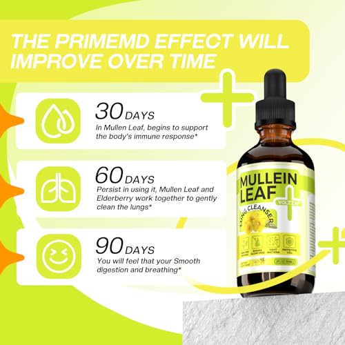 VOLTZAP Organic Mullein Drops for Lungs: Mullein Leaf Extract for Lungs - Bronchial Cleanse for Herbal Supplements 2 floz - Mullins Detox Lungs Respiratory Health Support - Thumbnail 6