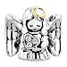 LovelyJewelry Guardian Angel Prayer Protect Me Charm Beads For Bracelet (Style 2)