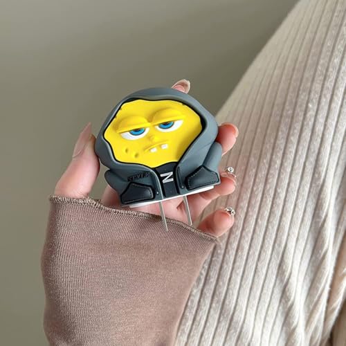 Image of Cable Protector with 3D Cute Pattern for iPhone Charger only18W & 20W | Data Line Wire Saver Charger Protective Cable Full Protection Set of-1 (Anime)