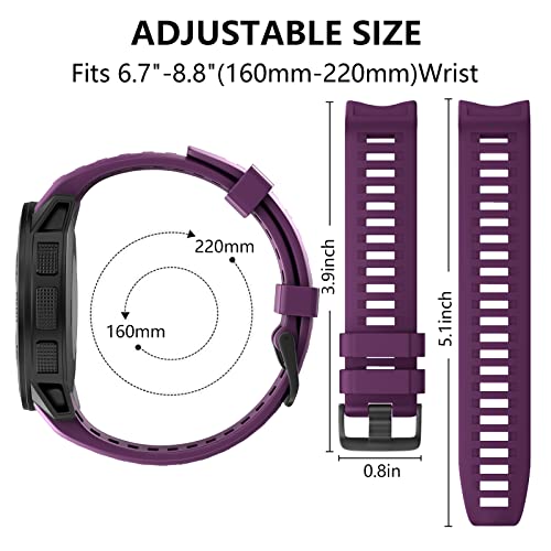 Correa de silicona compatible Garmin Instinct miniatura 6