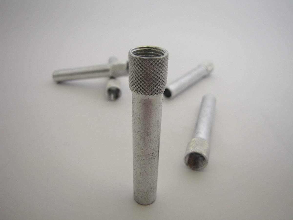 (5 Pack) Standard Metal Threaded Conduit Stems - 2 1/2" Downstem Conduits - Lighting Conduits and Stems