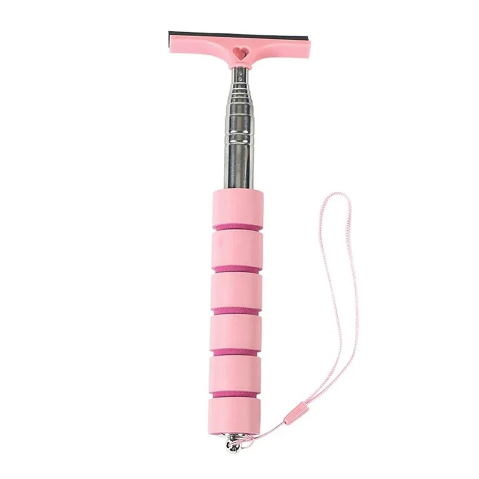 Car rearview mirror wipers Retractable Car Rearview Mirror Wiper Portable Rainy Cleaning(Pink)
