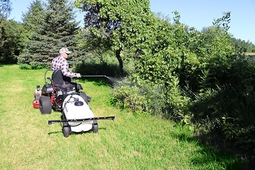 25 Gallon Pull-Behind Trailer Broadcast Sprayer - 1.1GPM, 7' Swath
