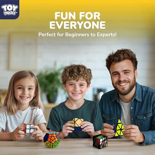 image for STEAM Life Speed Cube Set 5 Pack Magic Cube | Includes Speed Cubes 3x3