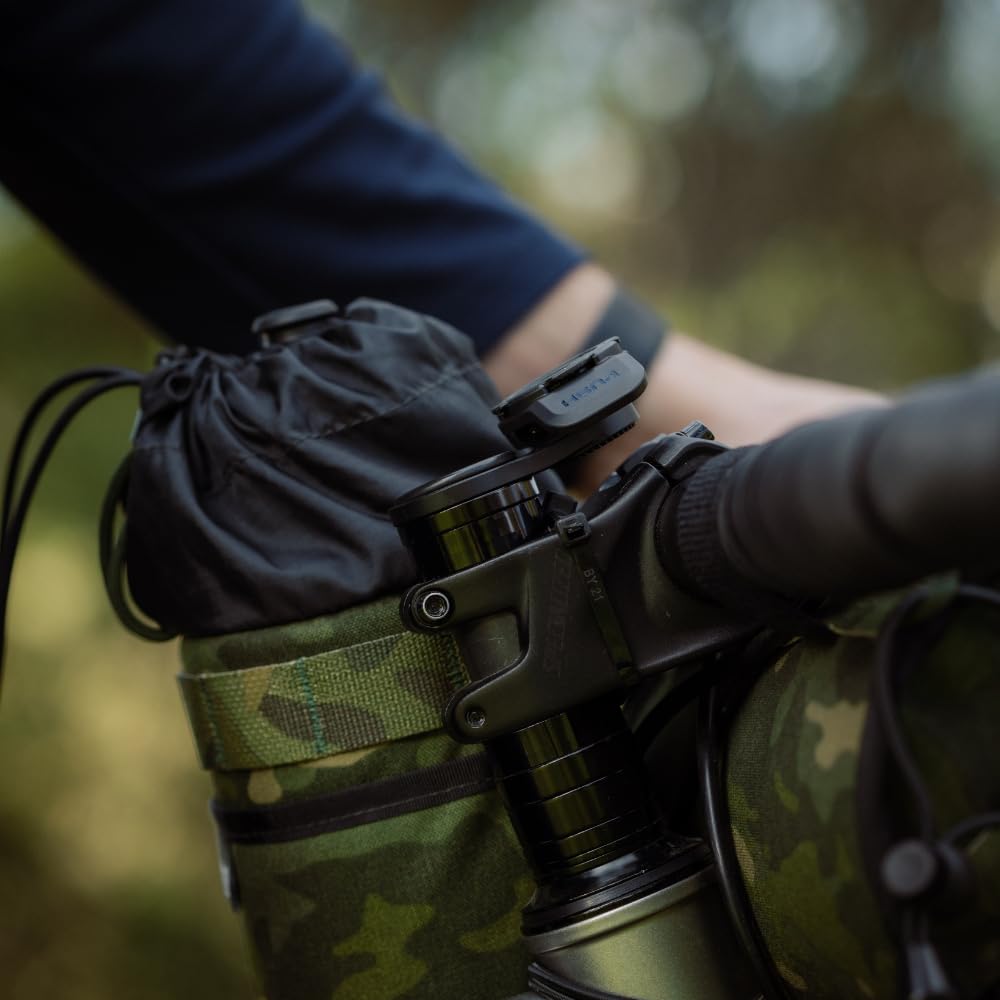 Quad Lock Uchwyt montażowy do roweru Pro - aluminium - amortyzacja wstrząsów - stojak - srebrny - uchwyt rowerowy do etui na telefon komórkowy