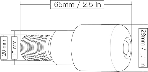 Miniatura 2 de WITTYL Motocicleta MT-07 para Yamaha MT07 FZ07 Mt-07 Fz-07 2014-2019 2020 2018 2017 2016 2015 78 pulgadas 0.866 in Agarraderas Manipulador