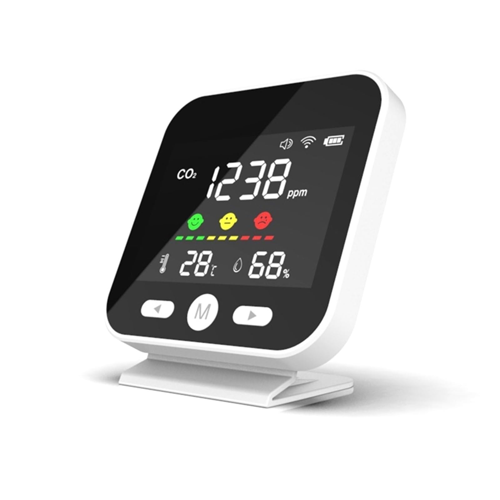 CVFRDD Air Quality Monitor CO2 Carbon Dioxide Meter Temperature Humidity Measuring Detector NDIR Infrared Tester