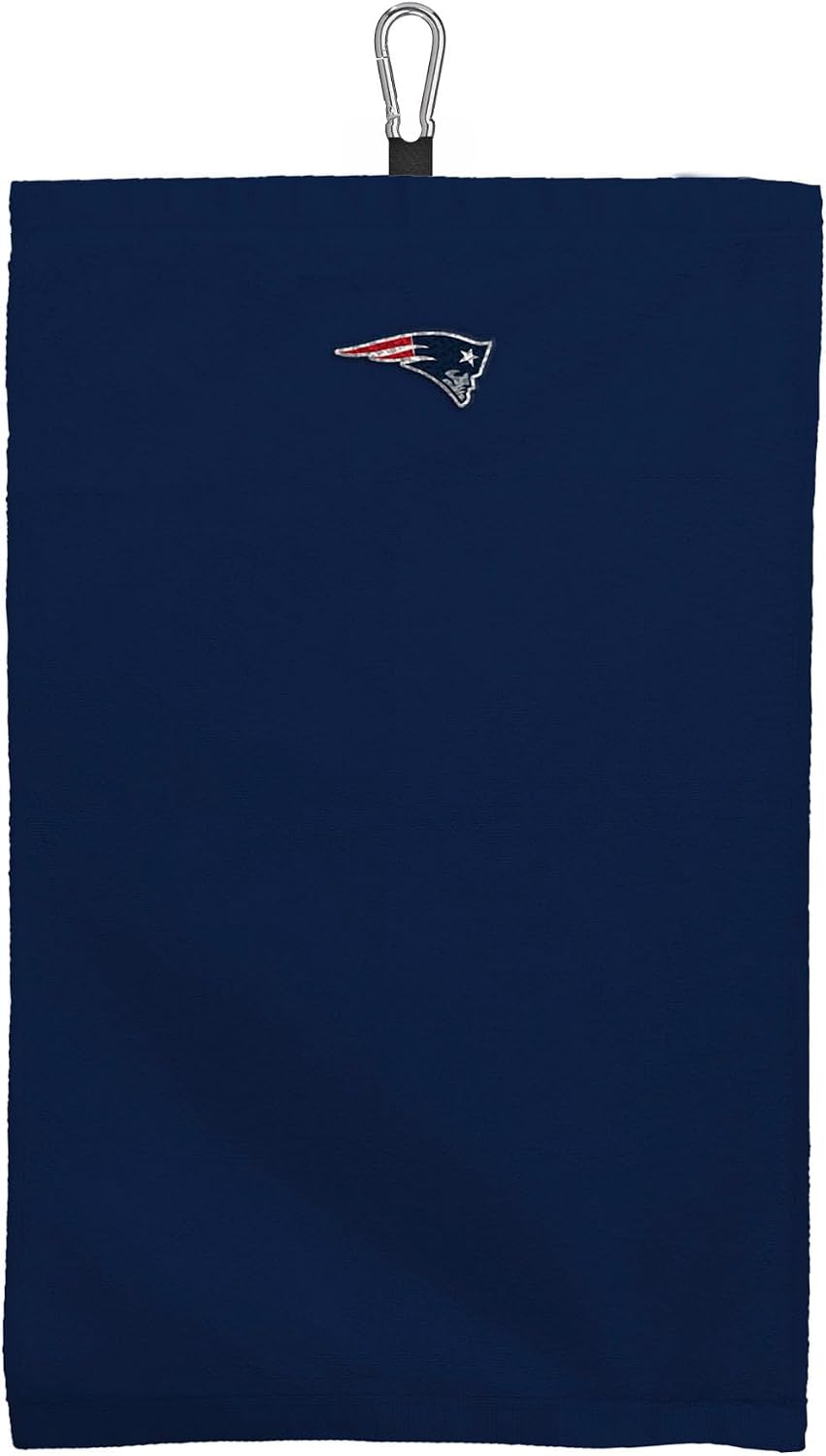 NORTHWEST New England Patriots NFL Team Logo Micro Fiber Tri-Fold Golf Towel 16 x 24 Inches