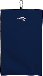 NORTHWEST New England Patriots NFL Team Logo Micro Fiber Tri-Fold Golf Towel 16 x 24 Inches