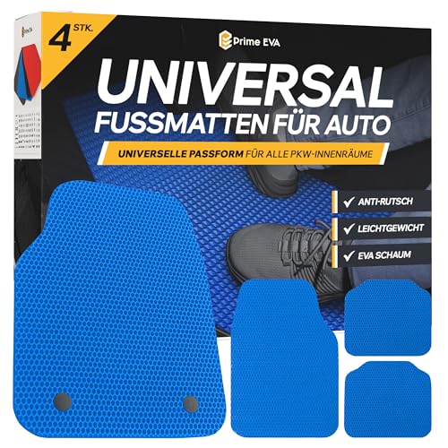 Prime EVA ® Fussmatten Auto Universal - Fußmatten Auto, Zuschneidbare Auto Fußmatten,...