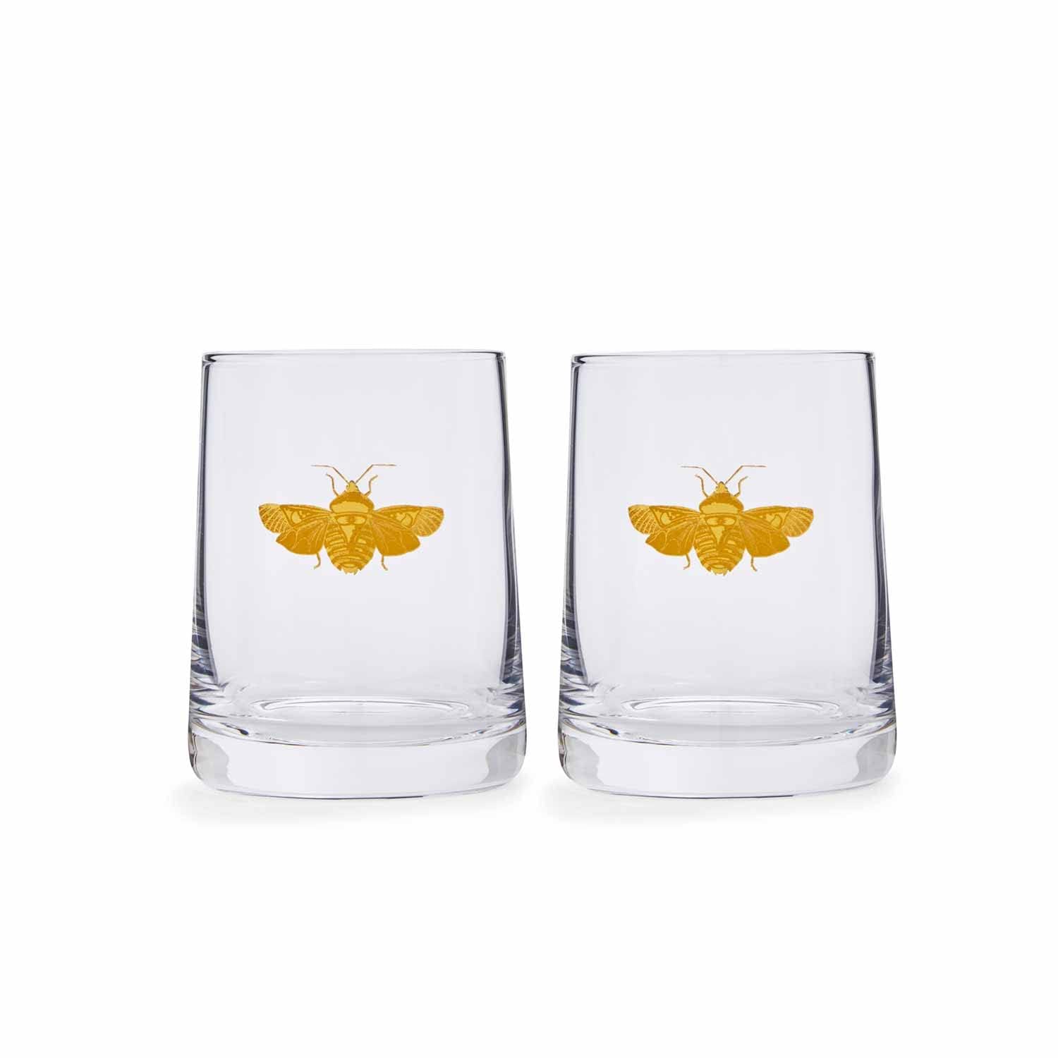 Spode Gold Creatures Of Curiosity Tumbler Set Of 2