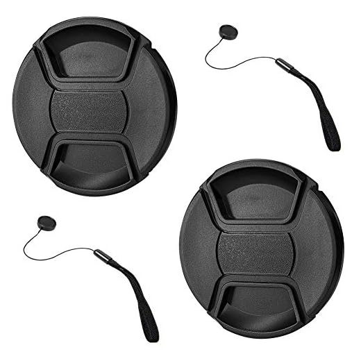 GAOAG 2 Pack 82mm Center Pinch Lens Cap for Nikon Canon Sony DSLR Compatible with Canon EF 16-35mm f2.8L III USM/EF 24-70mm f2.8L II USM,Nikon Nikkor Z 24-70mm f2.8 S Lenses with 82mm Filter Thread
