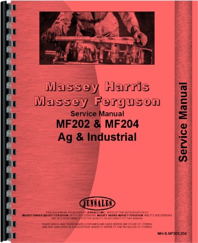 Service Manual Massey Ferguson 204 202 Industrial & Utility Tractor      Plastic Comb – January 1, 2014