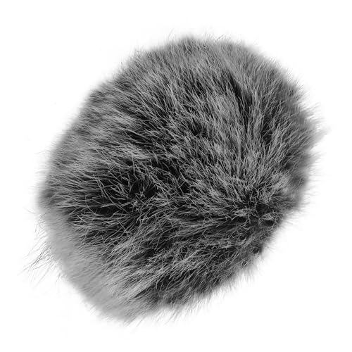 Pare-vent pour microphone en fourrure synthétique anti-vent facile à fixer