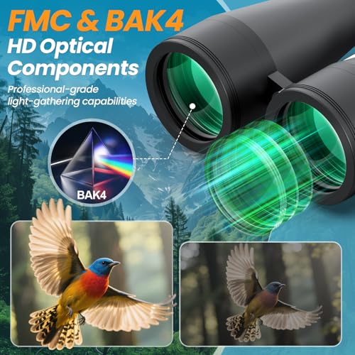 Aurosports 20x80 High Powered Binoculars, 80mm Large Aperture for Adults by Aurosports - Used condition - Image 4