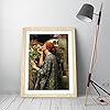 CanvasArtShop- JOHN WILLIAM WATERHOUSE, THE SOUL OF THE ROSE- PREMIUM WALL ART FRAMED PICTURE PRINTS - 3 COLOURS - 4 SIZES (BLACK, A2) #5
