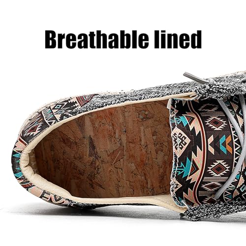 Image of Tongzone Women's Wide Slip On Loafer Walking Shoes Canvas Lightweight Arch Support Sneakers