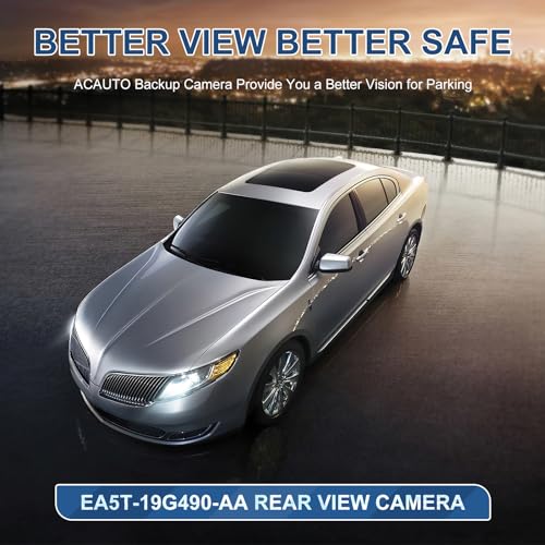 Image of Rear View Backup Reverse Camera Fit for Lincoln MKS 2013-2016,Safety Parking Back Up Assist Camera OE Number EA5T-19G490-AA EA5T19G490AA EA5Z-19G490-B DA5Z-19G490-A