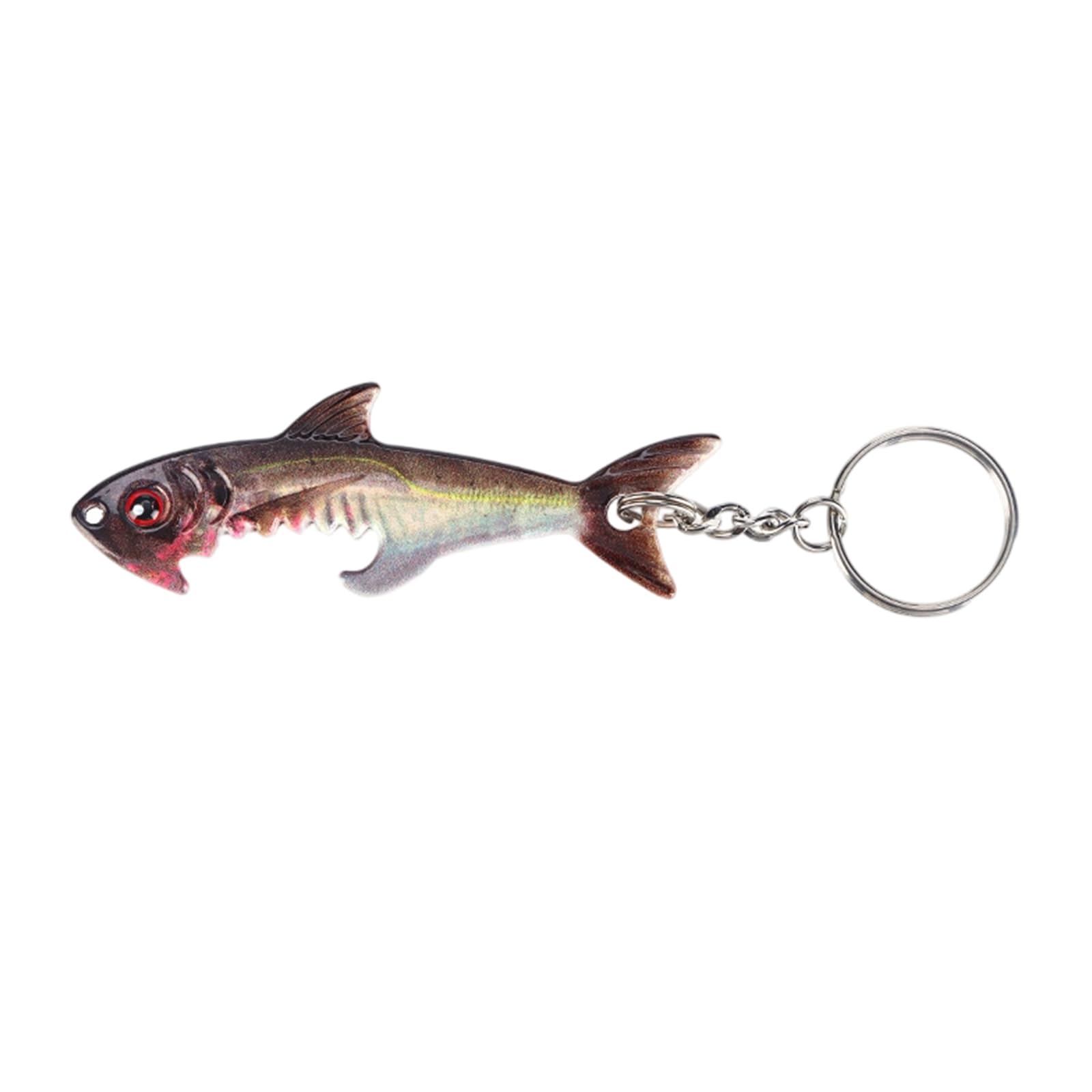 Kalttoy Herring Realistic Fish Shape Bottle Opener Keyring Compacts Portable Keychain For Fishing Lover Birthday Creative Bottle Opener