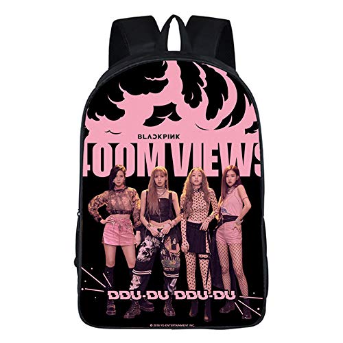 Blackpink Mochila Casual Escolar para niños Viaje al Aire Libre Escuela Primaria Unisex