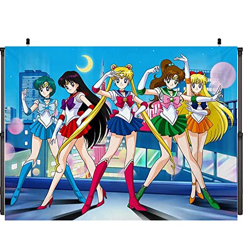 Cumpleaños Fondo Decoración, Sailor Moon Fondo de Fotografía, Sailor Moon Fondo Decoración...