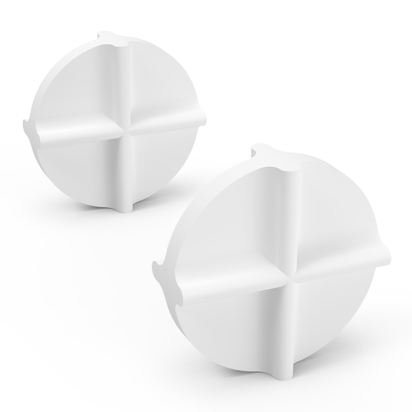 stonylab 2er-Set Doppelkreuzmagnetrührstäbe, 34 mm x 12 mm, PTFE-Beschichtet, Weiße Rührstäbe für Rührgeräte, Laborrührer, Mischanwendungen