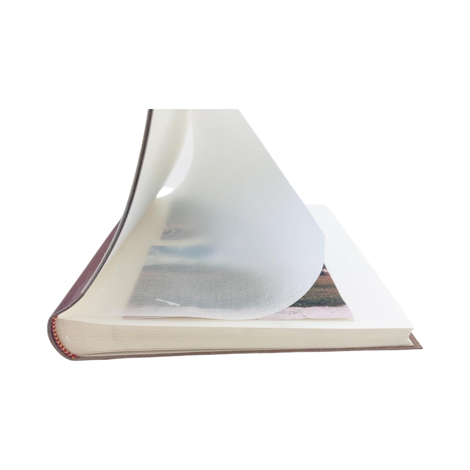 Álbum fotográfico artesanal – Roma Cuero – de auténtico cuero con inserciones de piel sintética, personalizable clásico con papel de seda, para boda, cumpleaños, regalo, boda, aniversario (té/crema)